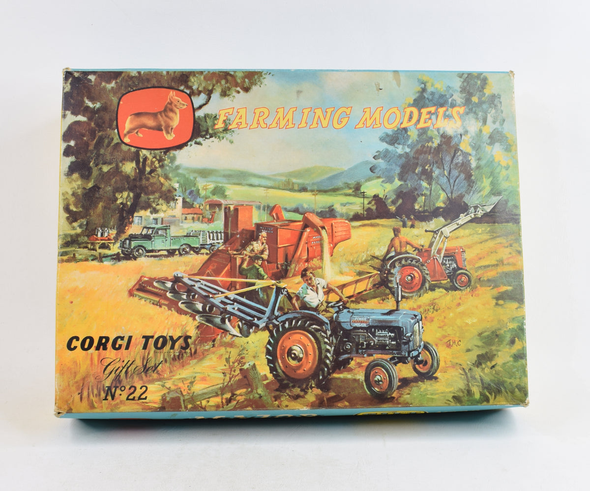 Corgi toys Gift set 22 'Farming set' Virtually  Mint/Boxed (1st issue 2nd type)