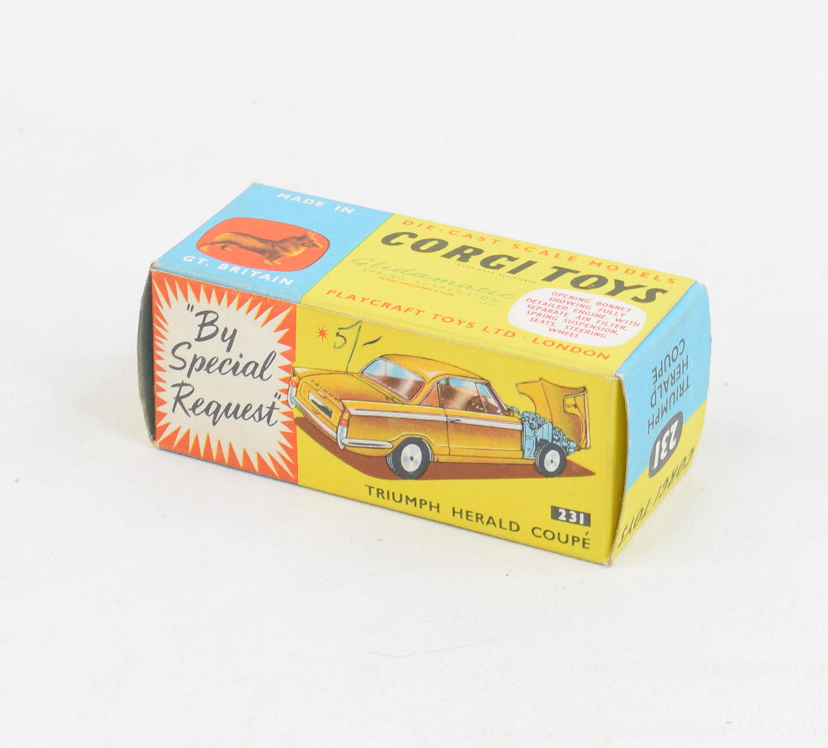 Corgi toys 231 Triumph Herald Lovely box