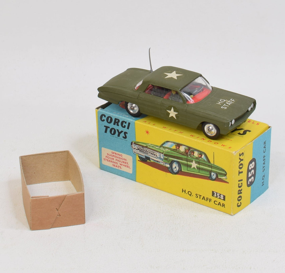 Corgi toys 358 H.Q Staff Car Virtually Mint/Boxed