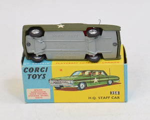Corgi toys 358 H.Q Staff Car Virtually Mint/Boxed