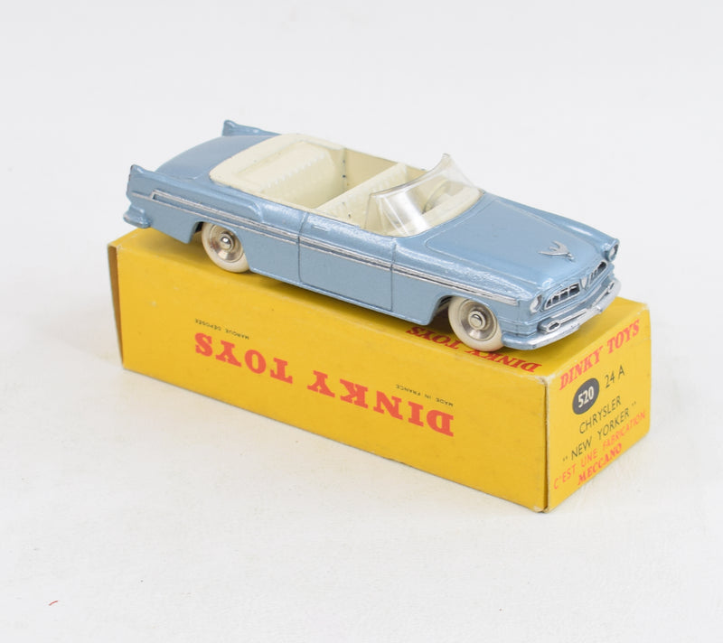 美品レア　DINKY TOYS CHRYSLER NEW YORKER ミニカー French Dinky 24A Chrysler 'New Yorker' Virtually Mint/Boxed