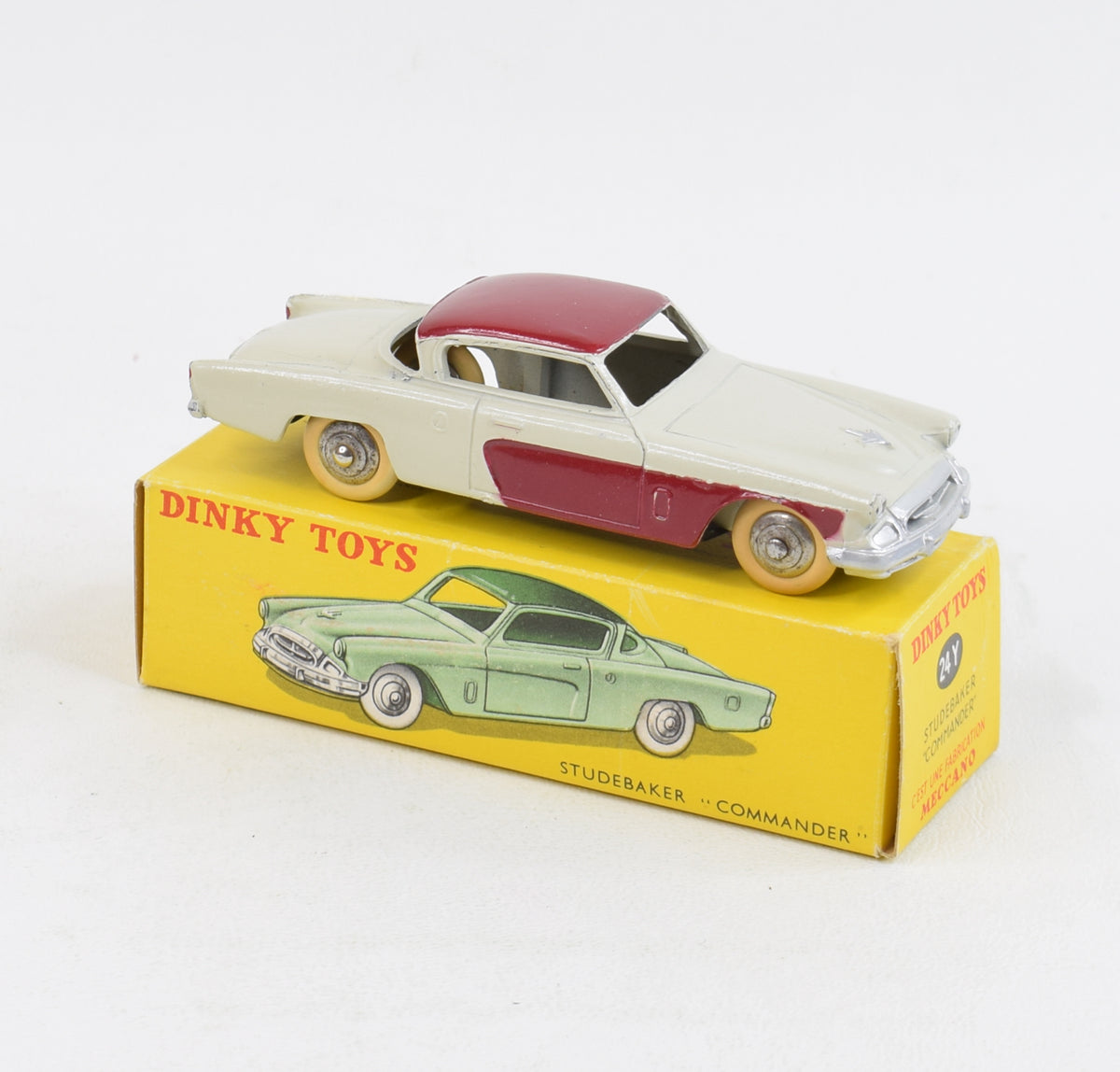 French Dinky toys 24Y Studebaker Commander Virtually Mint/Nice box 'Carlton Collection'