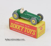 Dinky Toys 233 Cooper-Bristol Virtually Mint/Nice box (Primrose hubs)