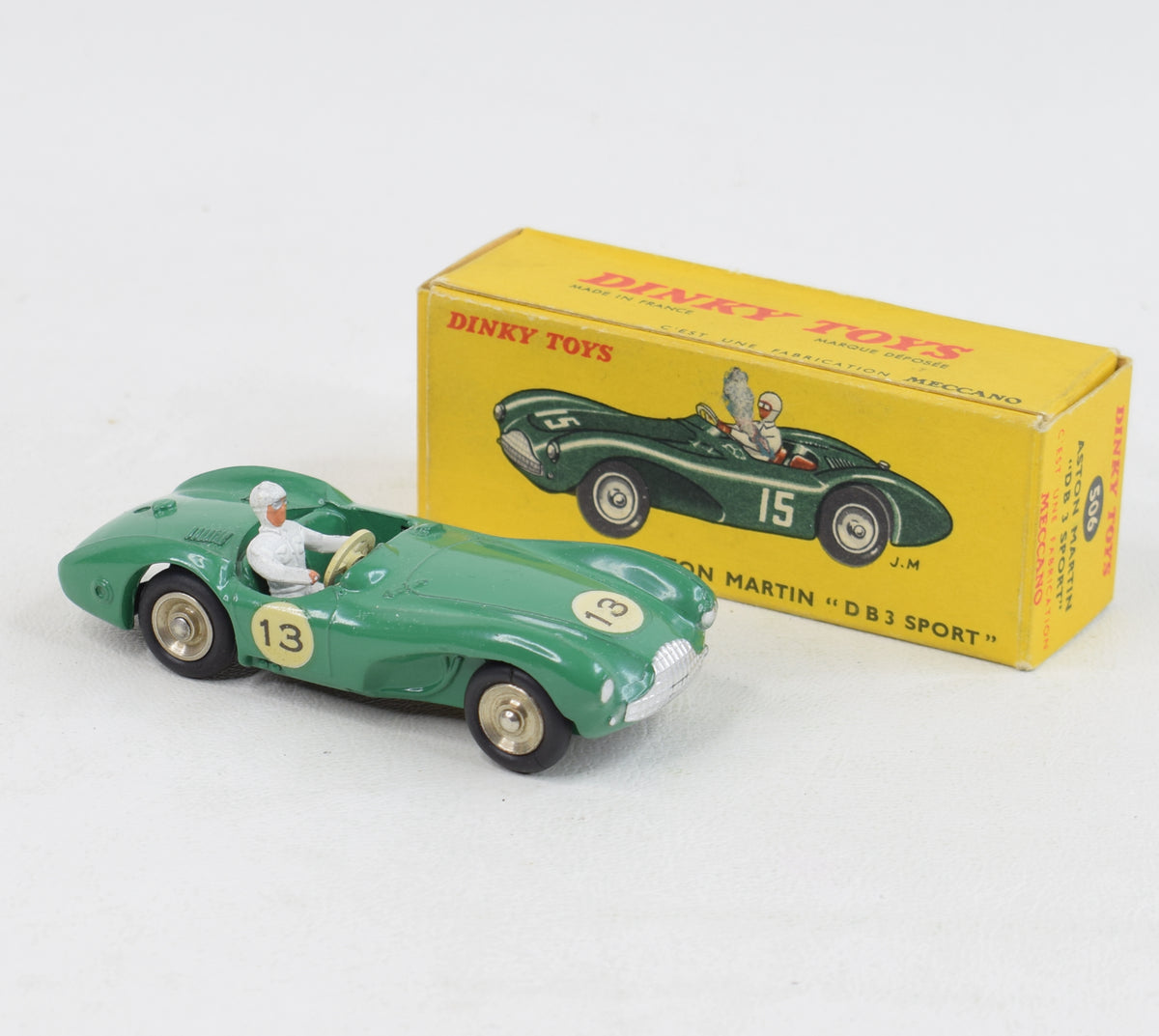 French Dinky 506 Aston Martin DB3 Virtually Mint/Boxed (RN13) 