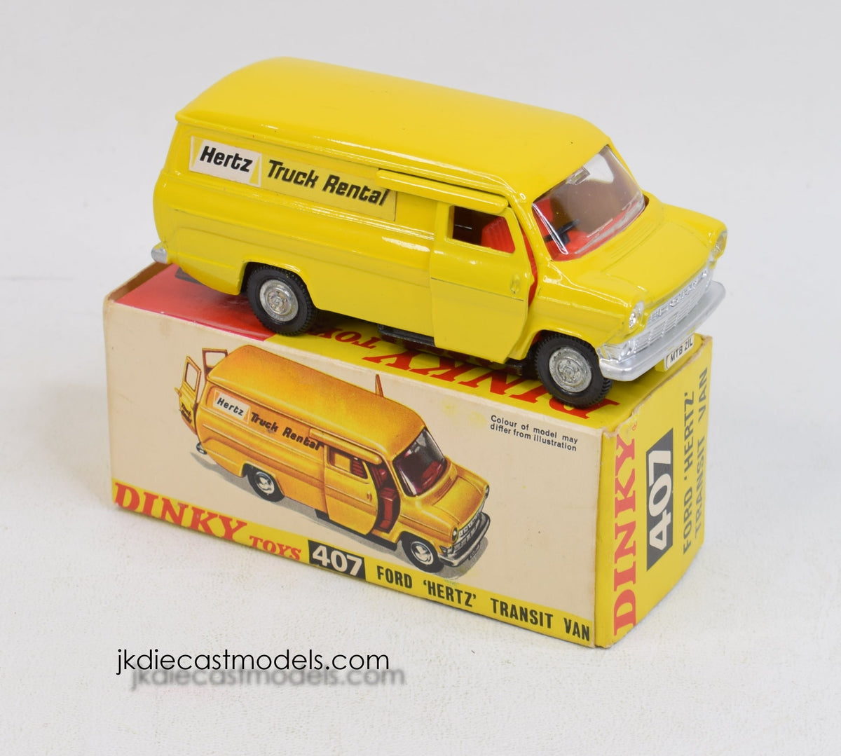Dinky toy 407 'Hertz' Ford Transit Very Near Mint/Boxed