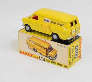 Dinky toy 407 'Hertz' Ford Transit Very Near Mint/Boxed