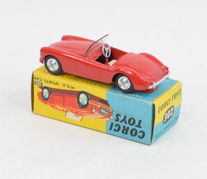 Corgi Toys 302 M.G.A Sports Car Virtually Mint/Nice box 'Weslake Collection'