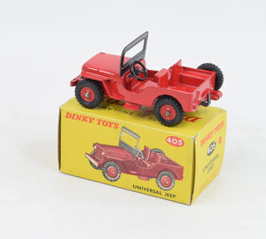 Dinky toys 405 Universal Jeep Virtually Mint/Boxed 'Carlton Collection'