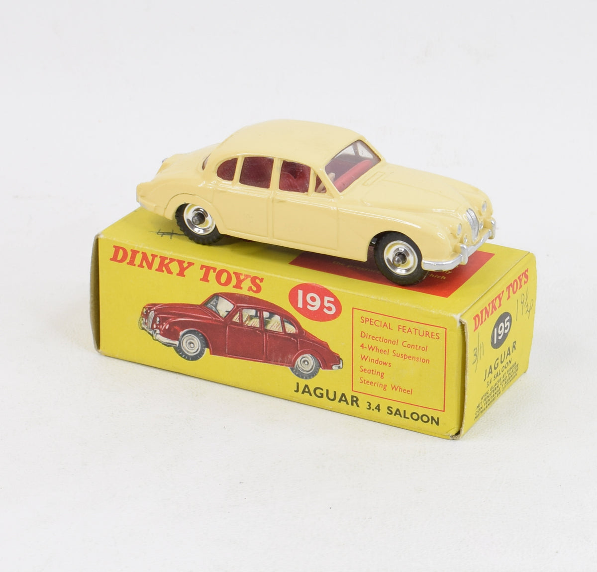 Dinky Toys 195 Jaguar 3.4 Virtually Mint/Nice box