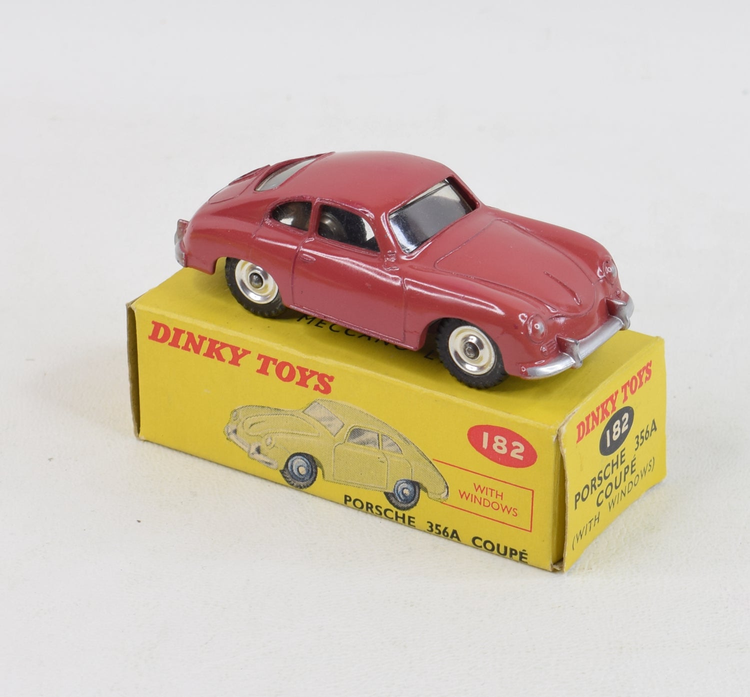 Dinky 182 Porsche 356A Coupe Virtually Mint/Boxed (light cerise) 'Lansdown Collection'