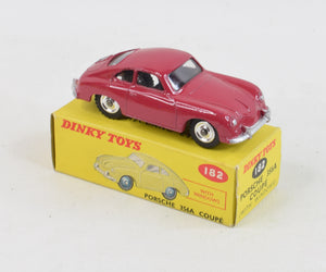 Dinky 182 Porsche 356A Coupe Virtually Mint/Boxed (dark cerise) 'Lansdown Collection'