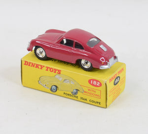 Dinky 182 Porsche 356A Coupe Virtually Mint/Boxed (dark cerise) 'Lansdown Collection'