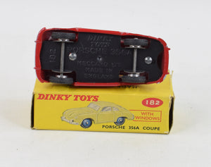 Dinky 182 Porsche 356A Coupe Virtually Mint/Boxed (Shiny spun  hubs) 'Lansdown Collection'