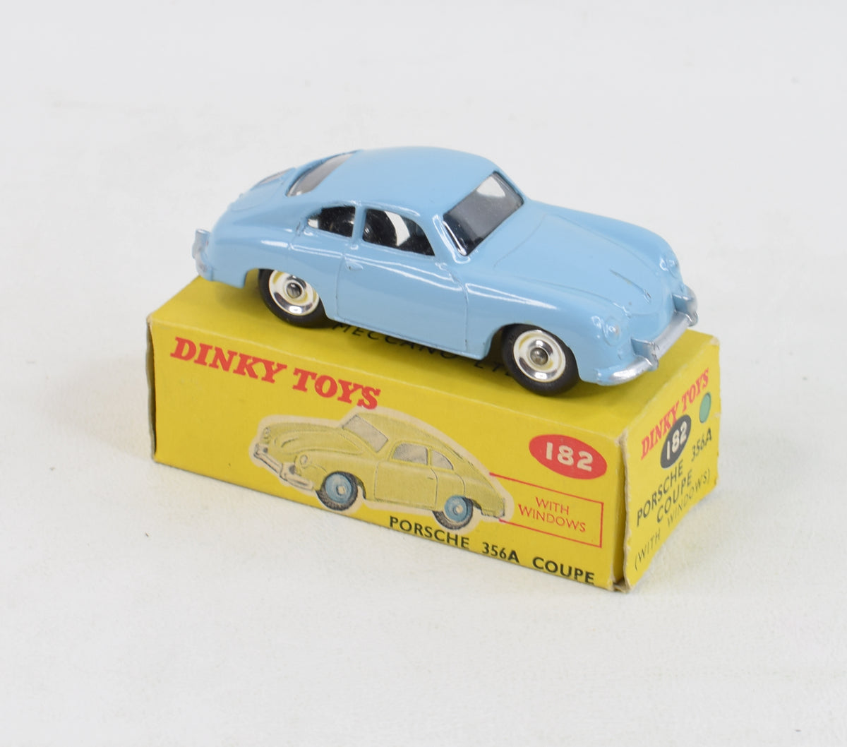 Dinky 182 Porsche 356A Coupe Virtually Mint/Boxed (Shiny spun  hubs) 'Lansdown Collection'