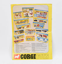 1972 Corgi toys Catalogue (Featuring pre production versions)