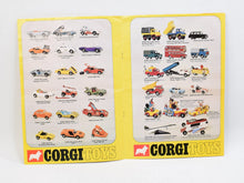 1972 Corgi toys Catalogue (Featuring pre production versions)