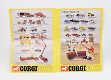 1972 Corgi toys Catalogue (Featuring pre production versions)