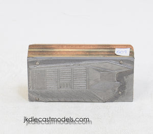 Corgi Toys 601 kit Original Printing plate & wooden block