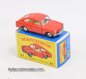 Matchbox Lesney 67 VW 1600TL Virtually Mint/Lovely box 'Dryden' Collection