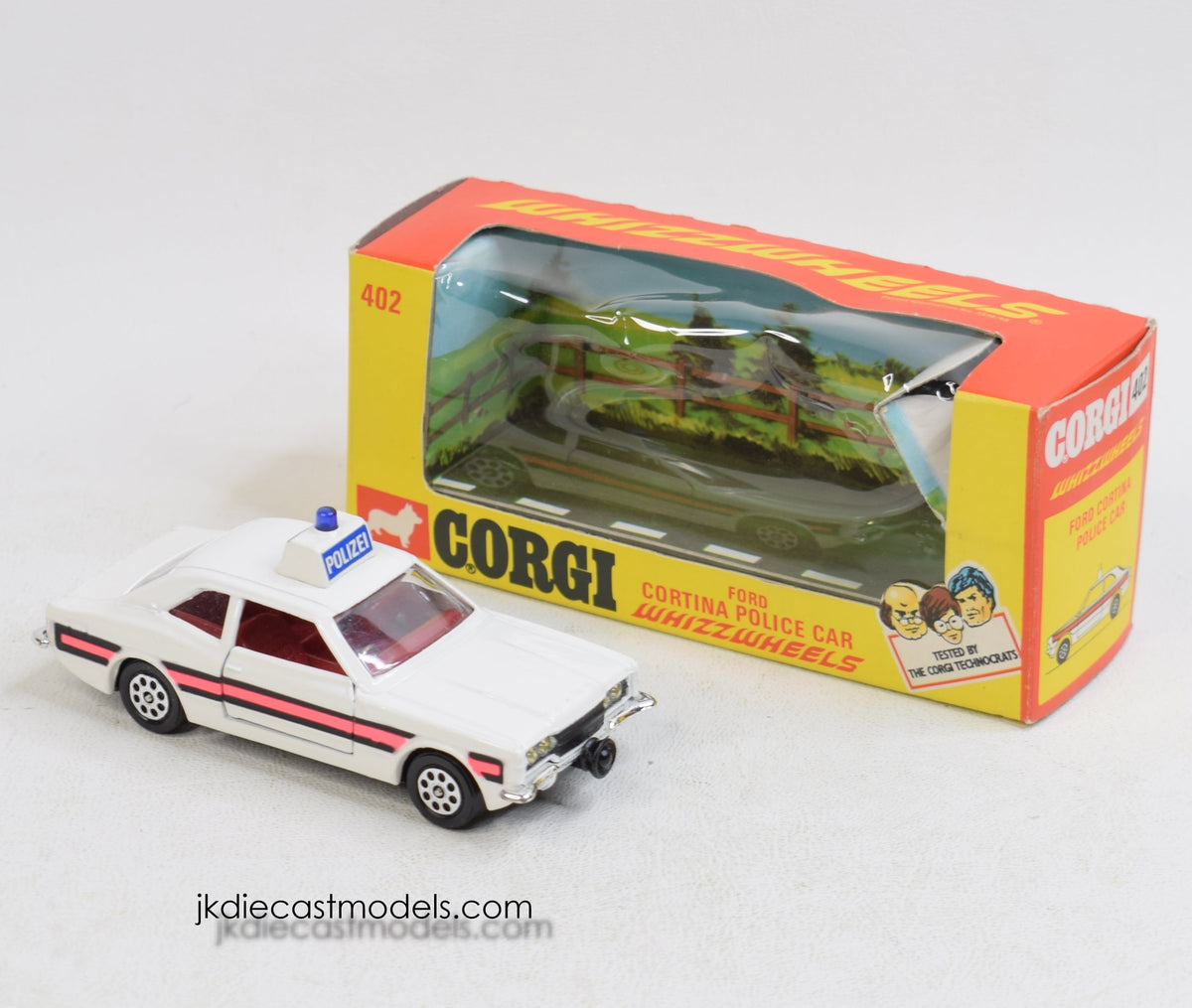 Corgi toys 402 Ford Cortina 'Polizei' Virtually Mint/Boxed 'Avonmore' Collection