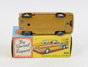 Corgi toys 231 Triumph Herald Virtually Mint/Nice box (shaped hubs) 'Weslake collection'