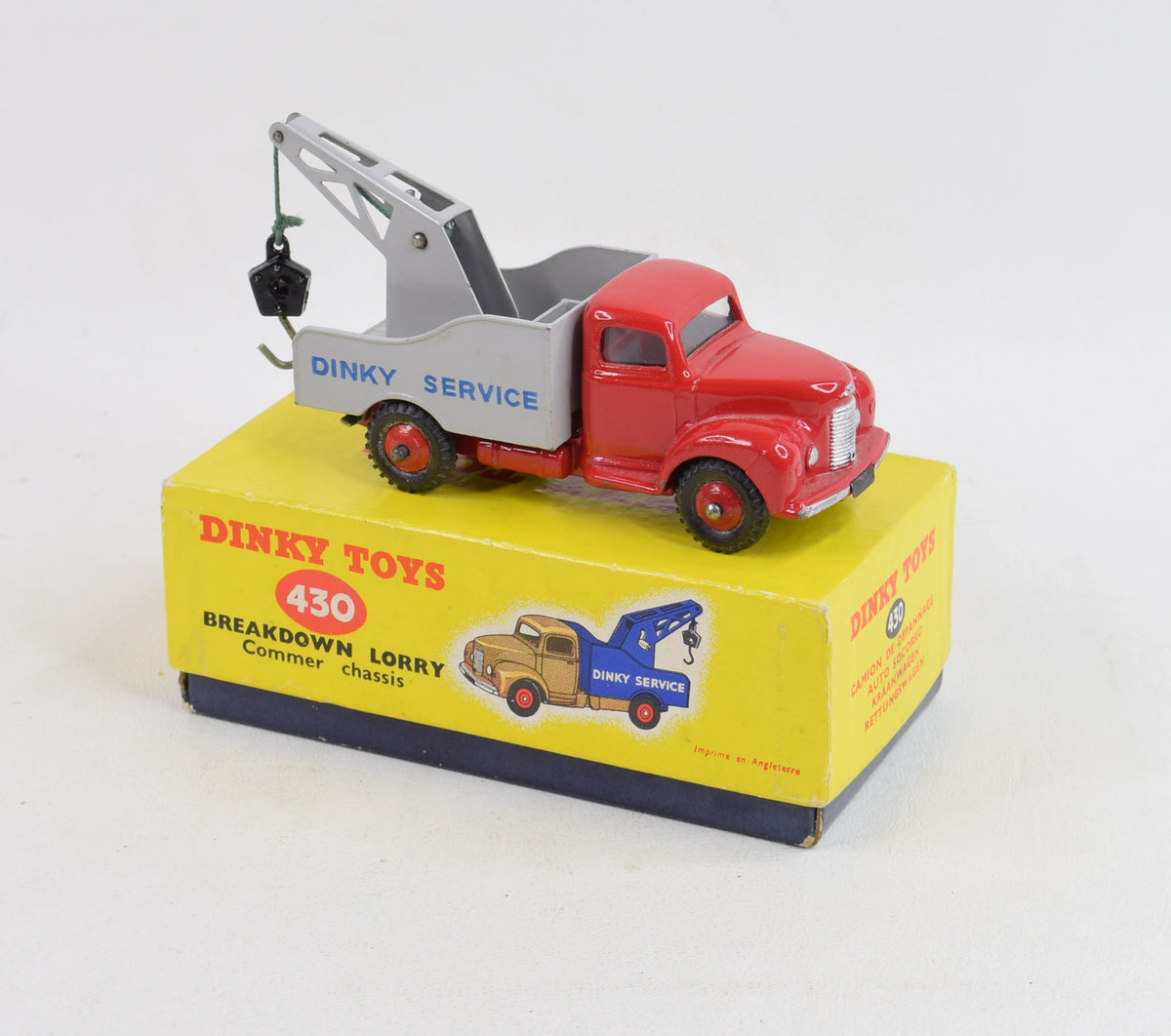 Dinky Toys 430 Commer Breakdown Virtually Mint/Boxed (Red ridged hubs)