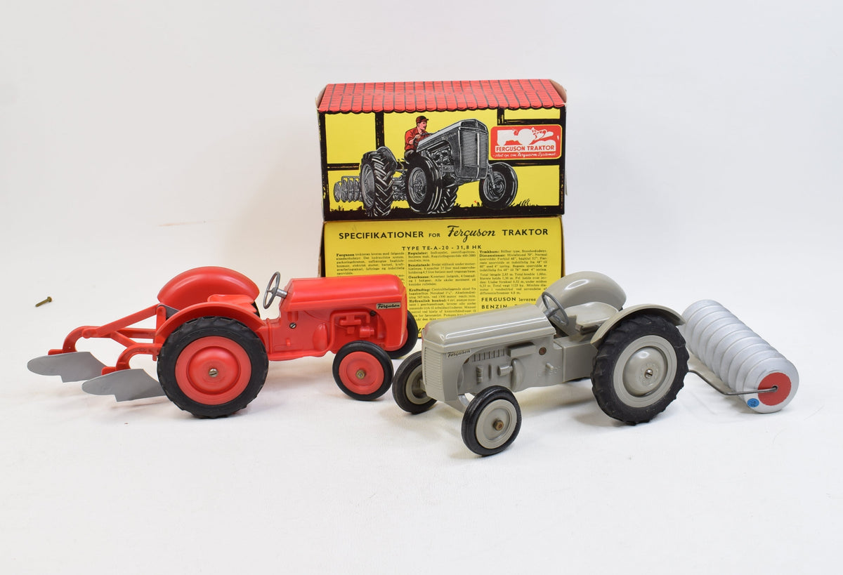 1950s Lego Ferguson tractors with Implements Virtually Mint/Boxed