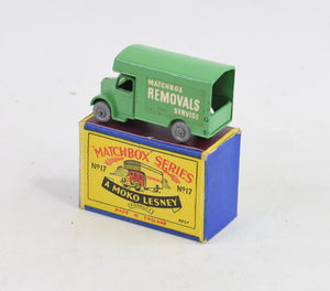 Matchbox Lesney 17 Removal van MW/B1Virtually Mint/Nice box