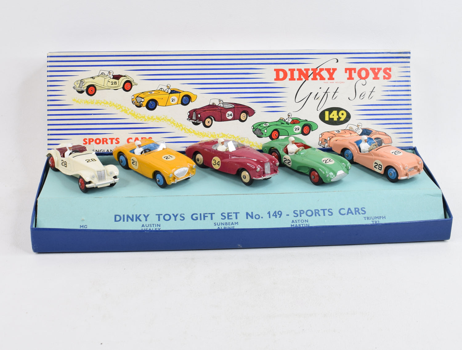 Dinky toys 149 Sports Car Gift set Virtually Mint/Nice box