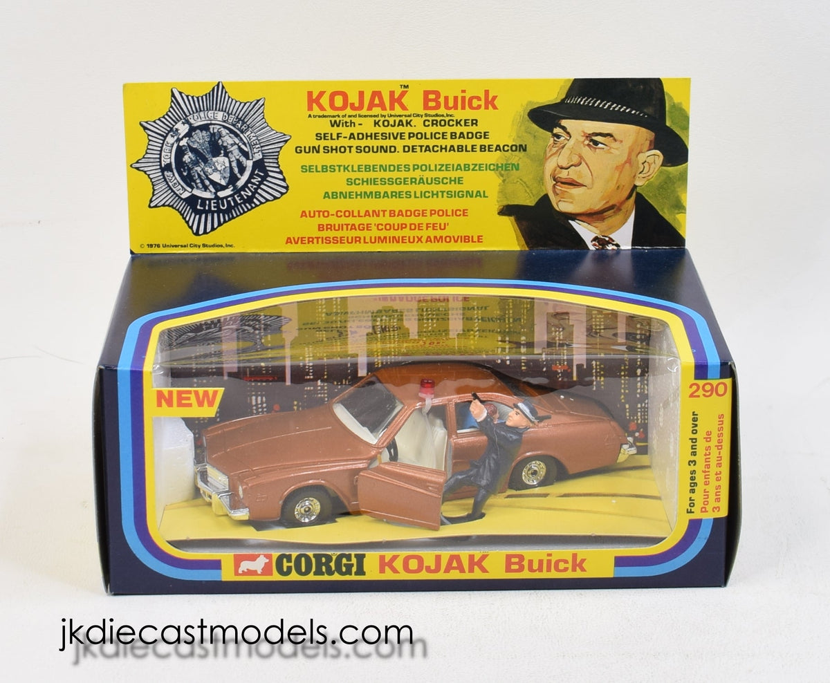 Corgi Toys 290 Kojak Buick  Mint/Lovely box (Straight out of a trade wrap, 3 available)