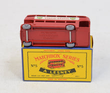 Matchbox Lesney 5 London Routemaster Bus GPW/C box Virtually Mint/Lovely box