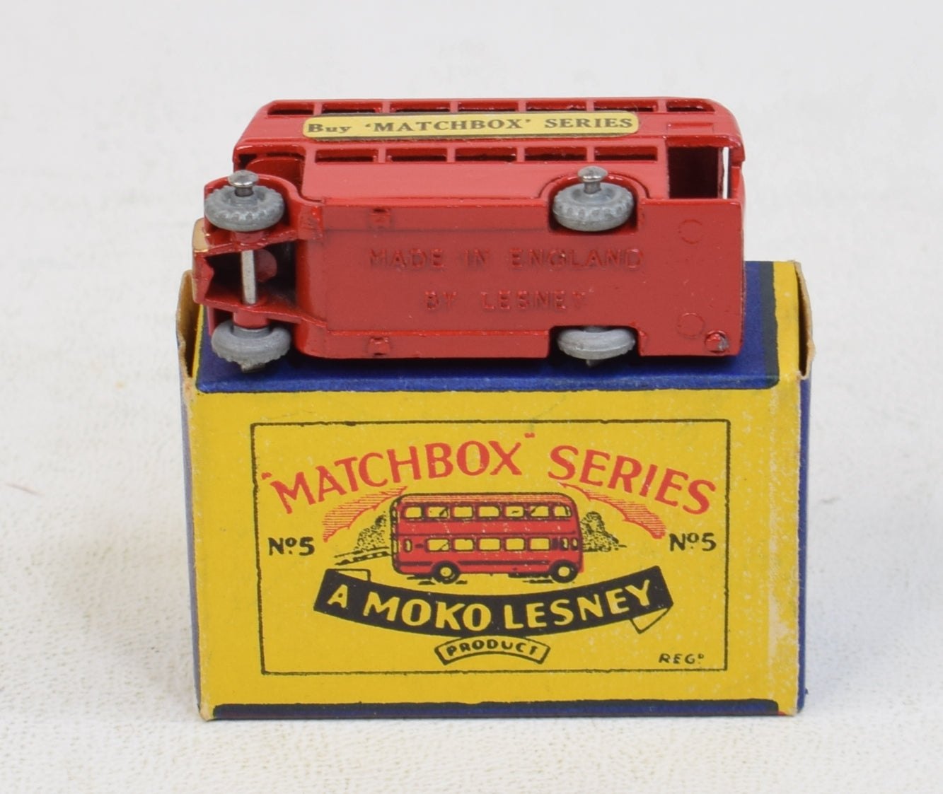 Matchbox Lesney 5 London Bus RW/B1 Virtually Mint/Boxed – JK DIE