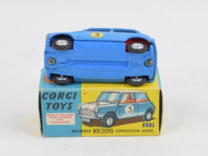 Corgi toys 227 Mini-Cooper Competition Virtually Mint/Nice box