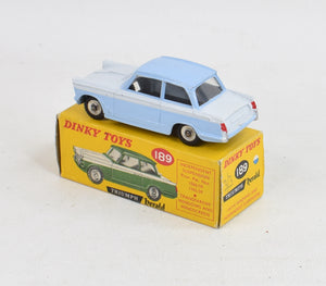 Dinky Toys 189 Triumph Herald promotional Virtually Mint/Boxed (Powder blue/Sebring white)