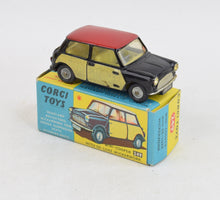 Corgi toys 249 Mini-Cooper Wickerwork Very Near Mint/Boxed (Cast hubs) "Cricklewood Collection"