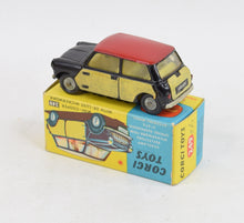 Corgi toys 249 Mini-Cooper Wickerwork Very Near Mint/Boxed (Cast hubs) "Cricklewood Collection"