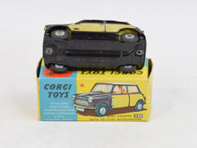 Corgi toys 249 Mini-Cooper Wickerwork Very Near Mint/Boxed (Cast hubs) "Cricklewood Collection"