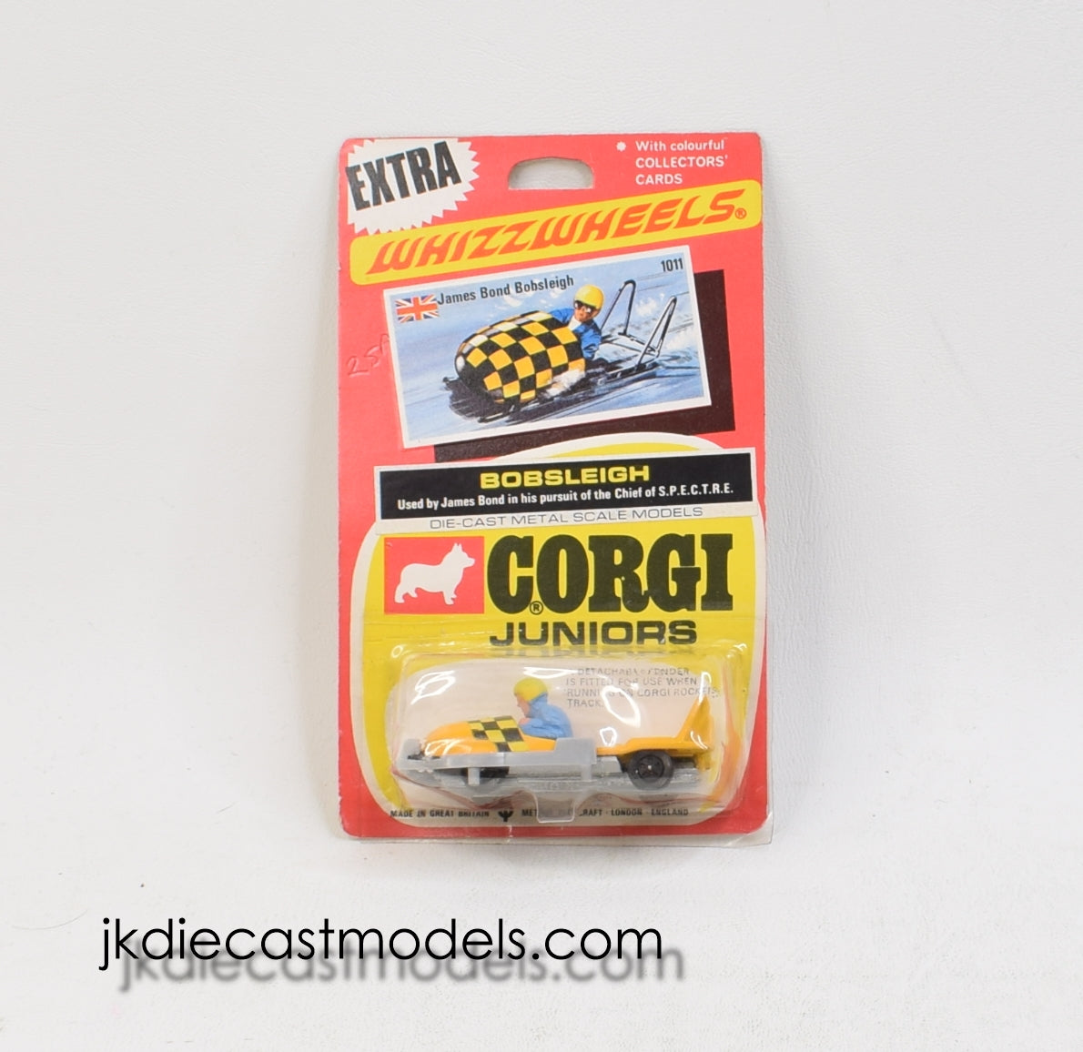 Corgi Junior 1011 James Bond Bobsleigh Mint/Nice blister ''The Winchester Collection''