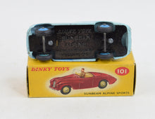 Dinky toy 101 Sunbeam Alpine Virtually Mint/Boxed (light blue) "The West London Collection"