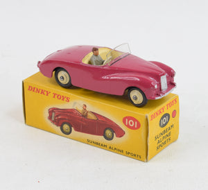 Dinky toy 101 Sunbeam Alpine Virtually Mint/Boxed "The West London Collection"