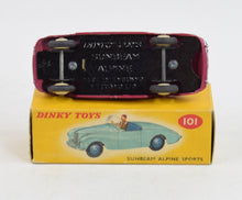 Dinky toy 101 Sunbeam Alpine Virtually Mint/Boxed "The West London Collection"