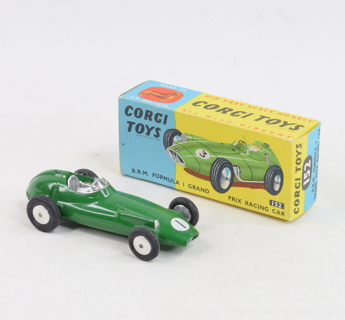 Corgi toys 152 B.R.M F1 Virtually Mint/Nice box