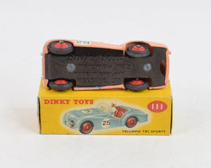 Dinky toys 111 Triumph Tr2 Virtually Mint/Boxed 'Stockbridge Collection'