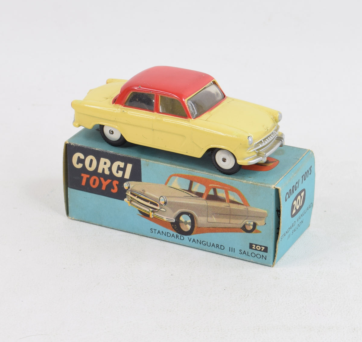 Corgi Toys 207 Standard Vanguard Very Near Mint/Boxed (Factory error colour)