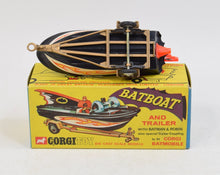 Corgi toys 107 Batboat 1st issue (shaped hubs) Virtually Mint/Nice box..