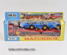 Matchbox King Size K-20 Tractor transporter Virtually Mint/Nice box