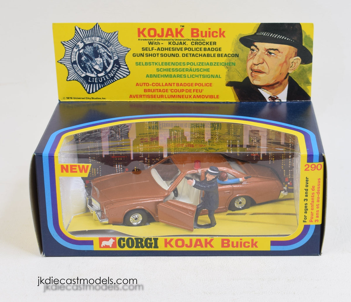 Corgi Toys 290 Kojak Buick  Mint/Lovely box (Straight out of a trade wrap, 2 available)