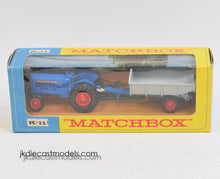 Matchbox King Size K-11 Fordson & Trailer Virtually Mint/Nice box