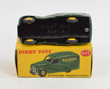 Dinky Toys 472 Austin Van "Raleigh Cycles" Virtually Mint/Lovely box