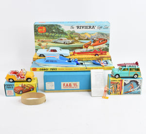 (Circa 1966) F.A.O 11 Corgi Toys Riviera set Mint/Lovely box's